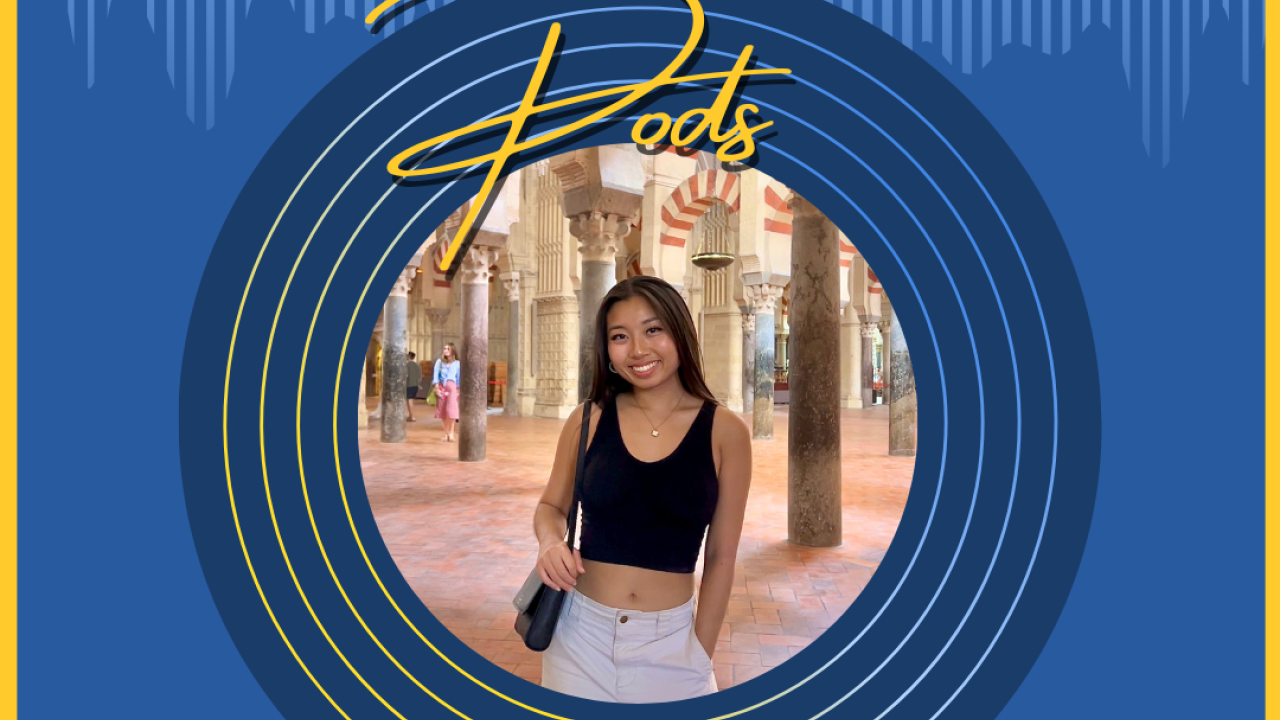 Practicum pod logo with photo of Anjolie
